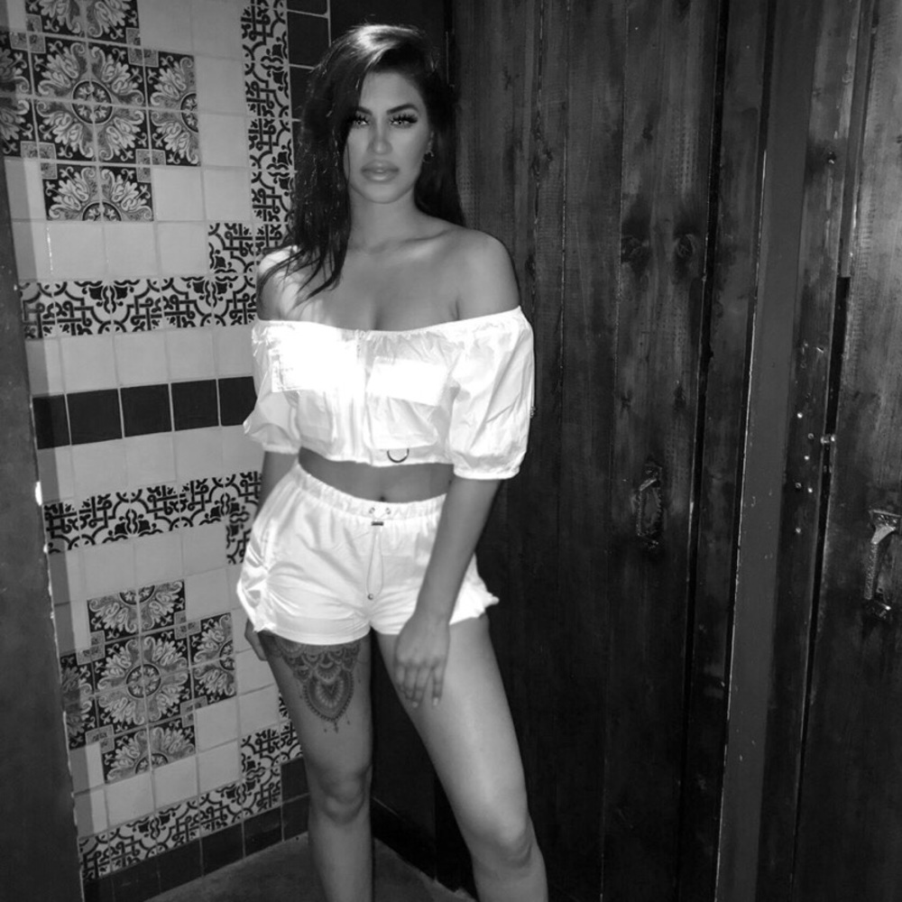 All White Set (Crop top + Shorts)